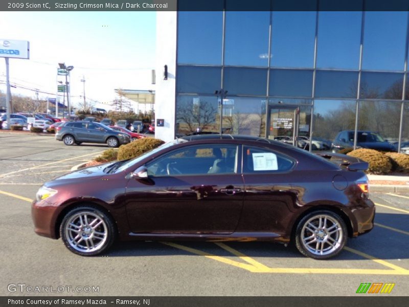 Sizzling Crimson Mica / Dark Charcoal 2009 Scion tC