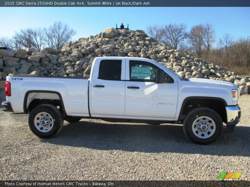 Summit White / Jet Black/Dark Ash 2015 GMC Sierra 2500HD Double Cab 4x4