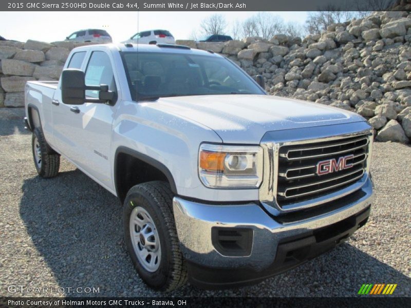 Summit White / Jet Black/Dark Ash 2015 GMC Sierra 2500HD Double Cab 4x4