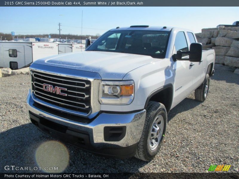 Summit White / Jet Black/Dark Ash 2015 GMC Sierra 2500HD Double Cab 4x4