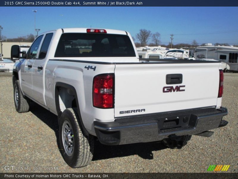 Summit White / Jet Black/Dark Ash 2015 GMC Sierra 2500HD Double Cab 4x4