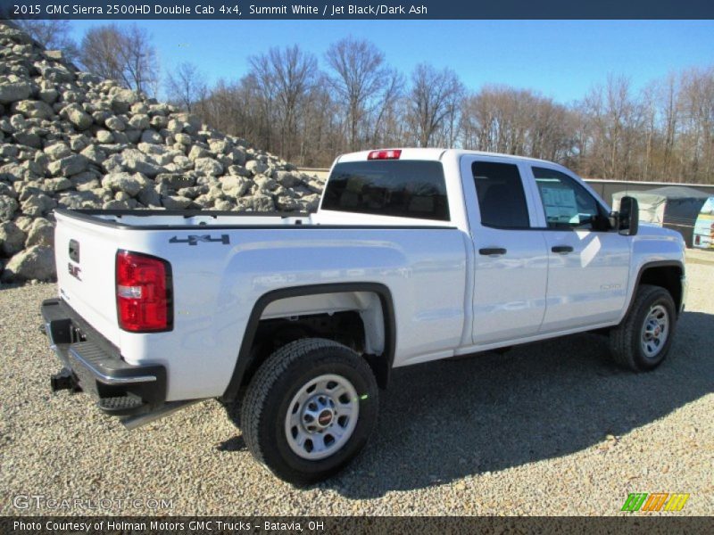 Summit White / Jet Black/Dark Ash 2015 GMC Sierra 2500HD Double Cab 4x4