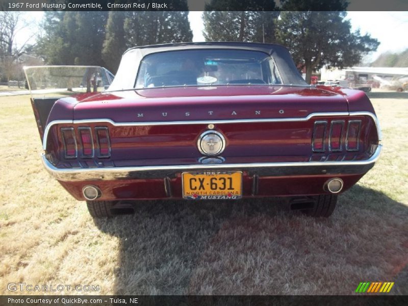Crimson Red / Black 1967 Ford Mustang Convertible