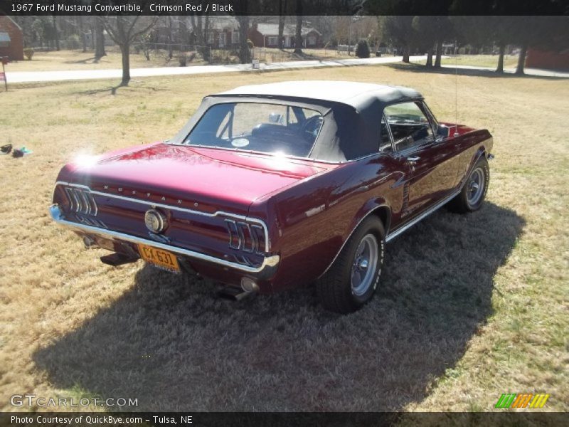Crimson Red / Black 1967 Ford Mustang Convertible