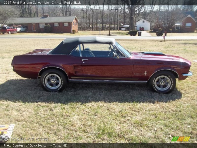 Crimson Red / Black 1967 Ford Mustang Convertible