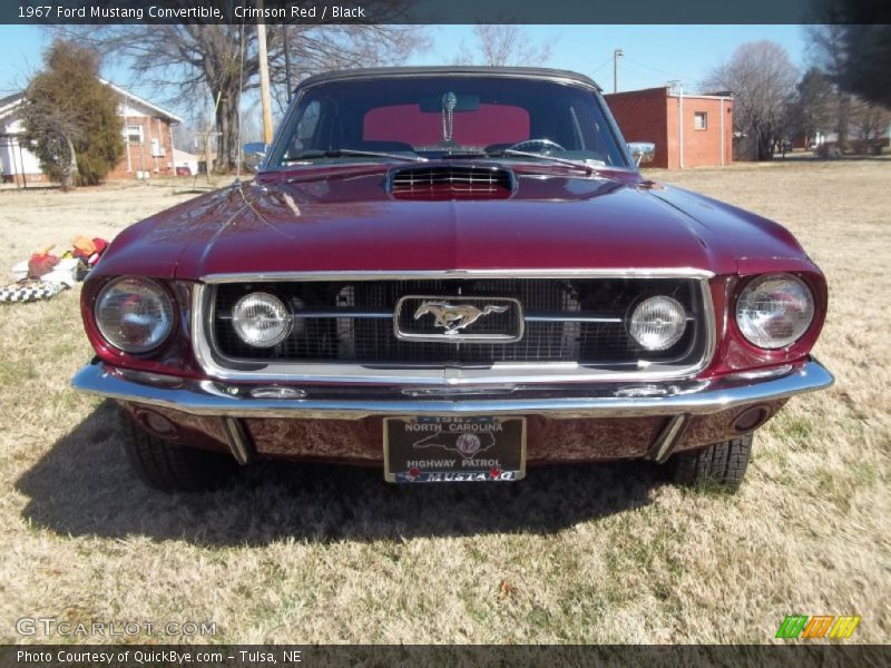 Crimson Red / Black 1967 Ford Mustang Convertible