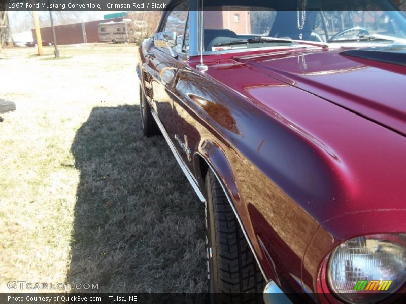 Crimson Red / Black 1967 Ford Mustang Convertible