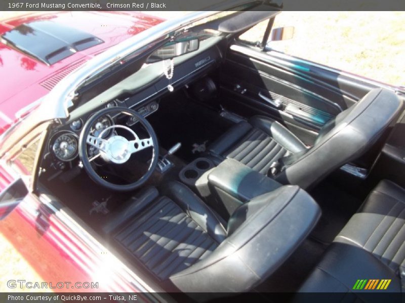 Crimson Red / Black 1967 Ford Mustang Convertible