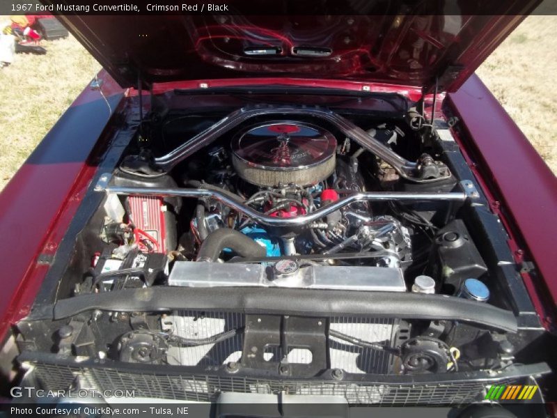 Crimson Red / Black 1967 Ford Mustang Convertible