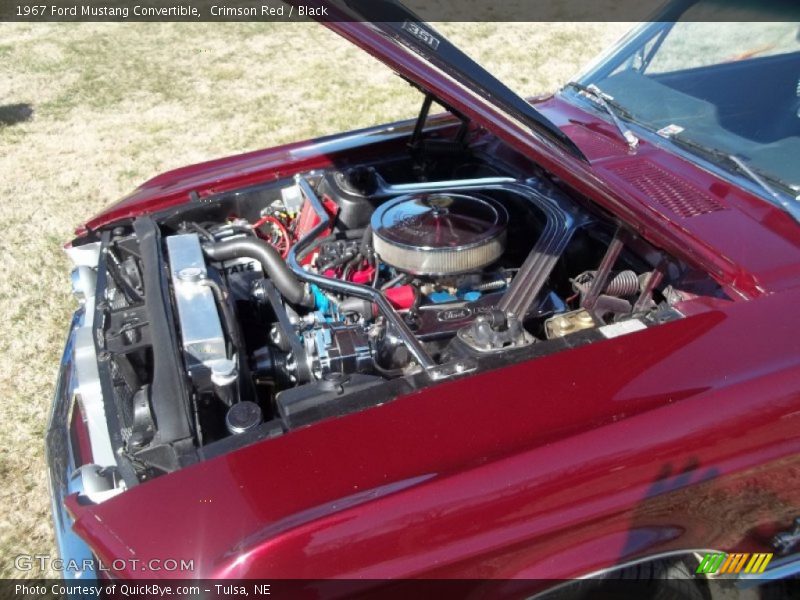 Crimson Red / Black 1967 Ford Mustang Convertible