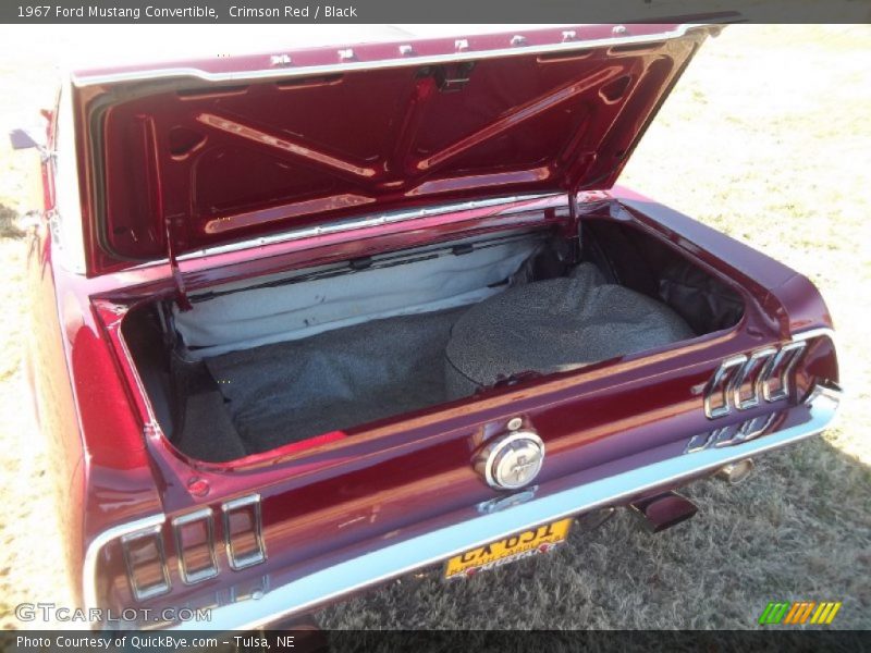 Crimson Red / Black 1967 Ford Mustang Convertible