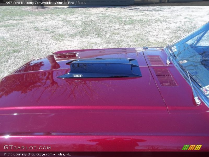 Crimson Red / Black 1967 Ford Mustang Convertible