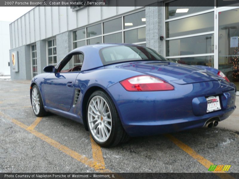 Cobalt Blue Metallic / Terracotta 2007 Porsche Boxster S