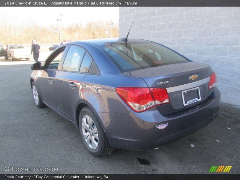Atlantis Blue Metallic / Jet Black/Medium Titanium 2014 Chevrolet Cruze LS