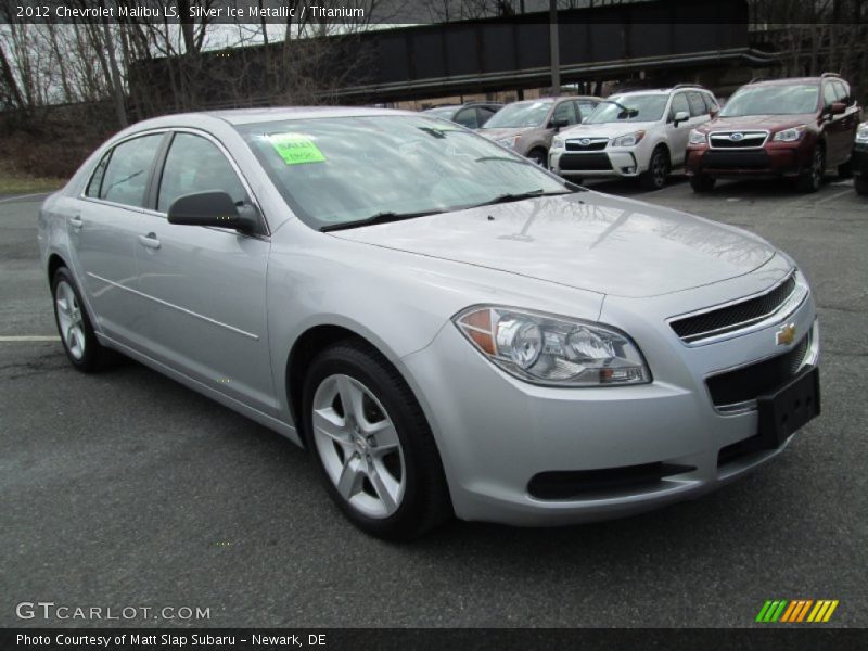 Silver Ice Metallic / Titanium 2012 Chevrolet Malibu LS