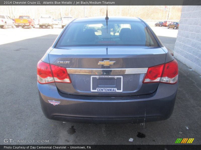 Atlantis Blue Metallic / Jet Black/Medium Titanium 2014 Chevrolet Cruze LS