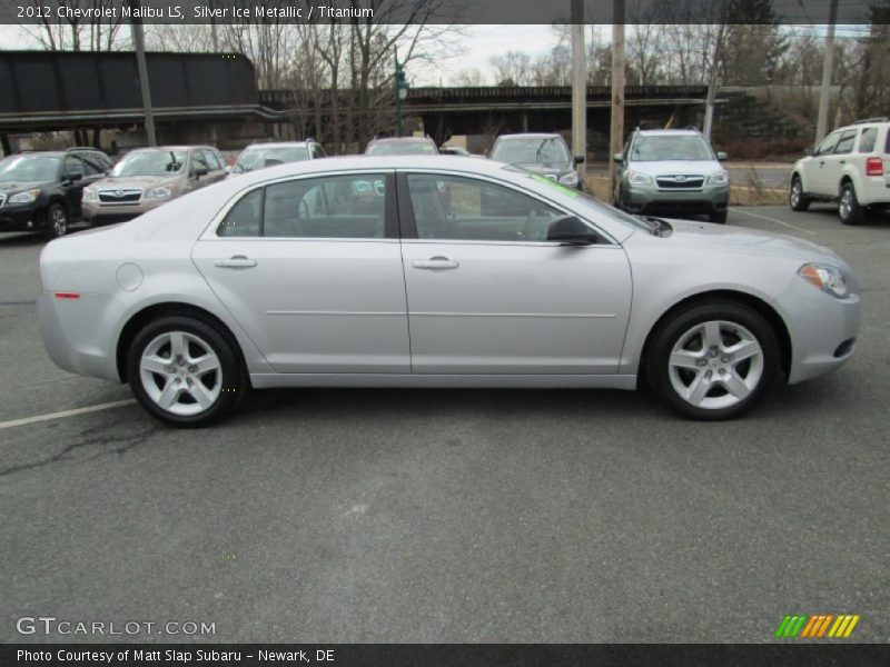 Silver Ice Metallic / Titanium 2012 Chevrolet Malibu LS