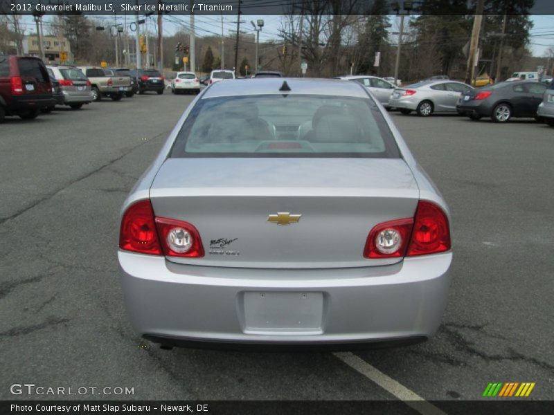 Silver Ice Metallic / Titanium 2012 Chevrolet Malibu LS