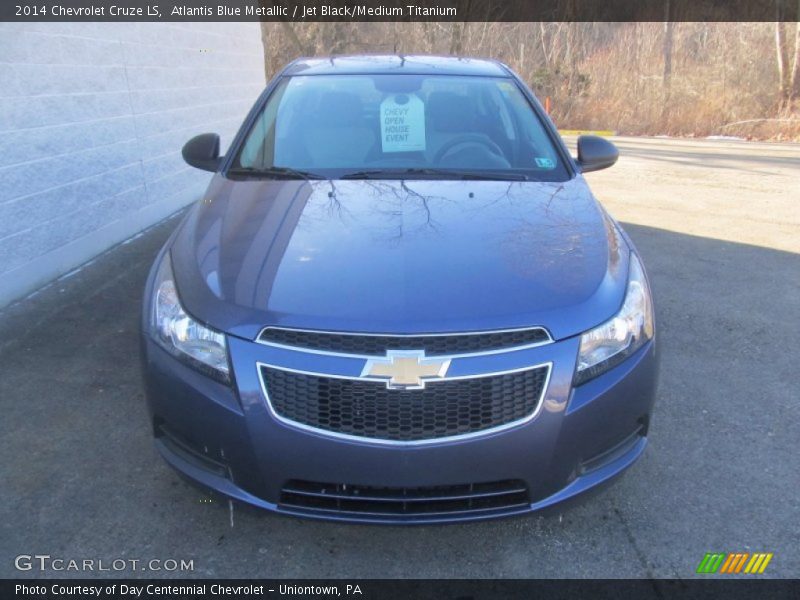 Atlantis Blue Metallic / Jet Black/Medium Titanium 2014 Chevrolet Cruze LS