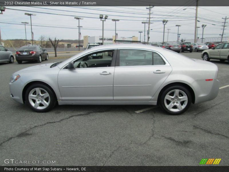 Silver Ice Metallic / Titanium 2012 Chevrolet Malibu LS
