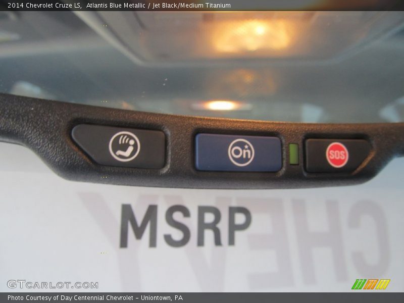 Atlantis Blue Metallic / Jet Black/Medium Titanium 2014 Chevrolet Cruze LS