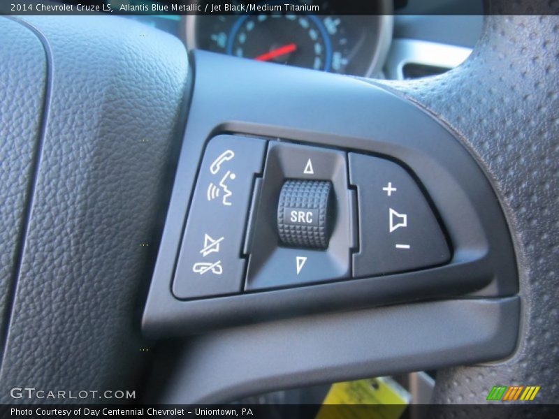 Atlantis Blue Metallic / Jet Black/Medium Titanium 2014 Chevrolet Cruze LS