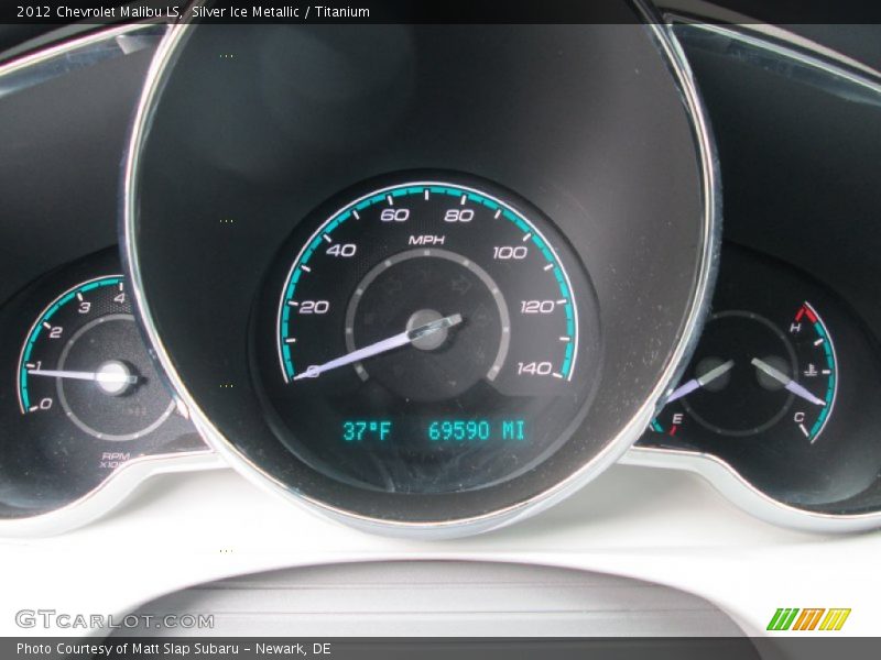 Silver Ice Metallic / Titanium 2012 Chevrolet Malibu LS