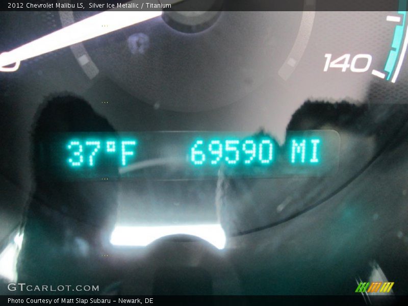 Silver Ice Metallic / Titanium 2012 Chevrolet Malibu LS