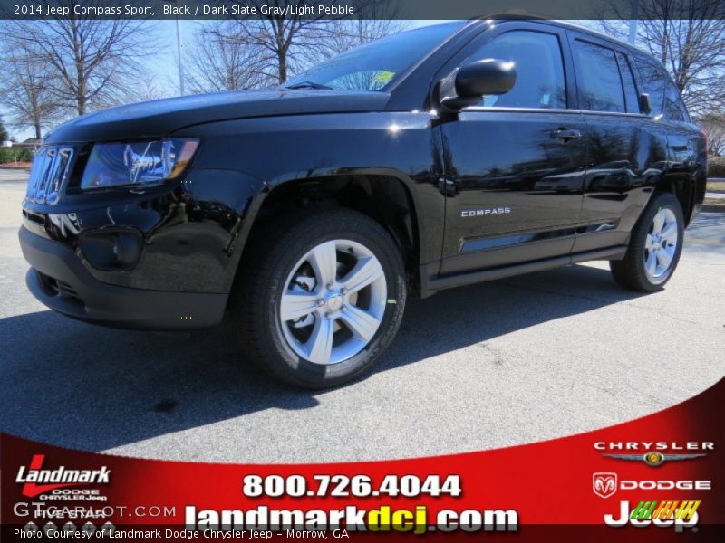Black / Dark Slate Gray/Light Pebble 2014 Jeep Compass Sport