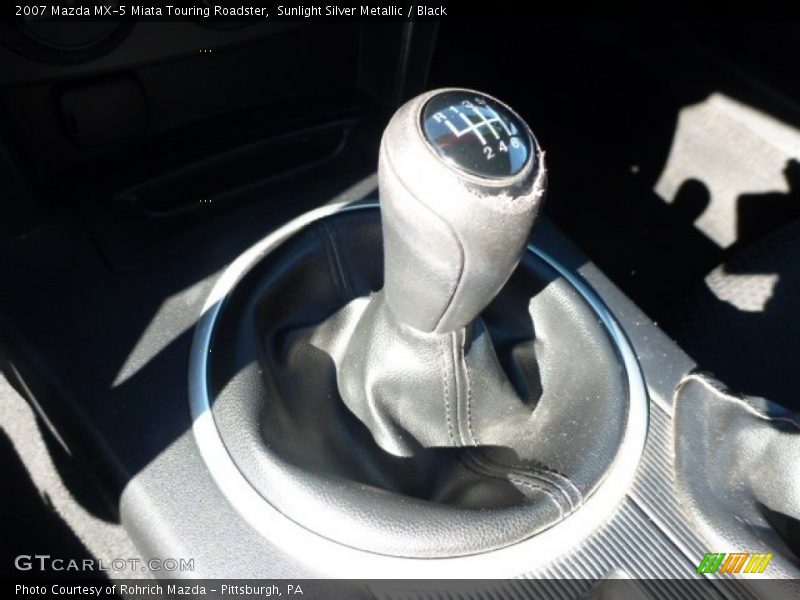 Sunlight Silver Metallic / Black 2007 Mazda MX-5 Miata Touring Roadster
