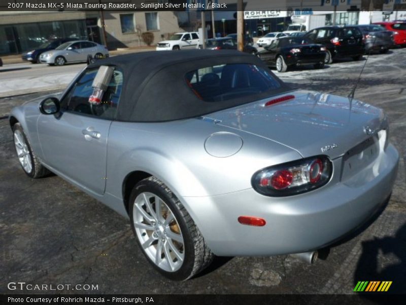 Sunlight Silver Metallic / Black 2007 Mazda MX-5 Miata Touring Roadster