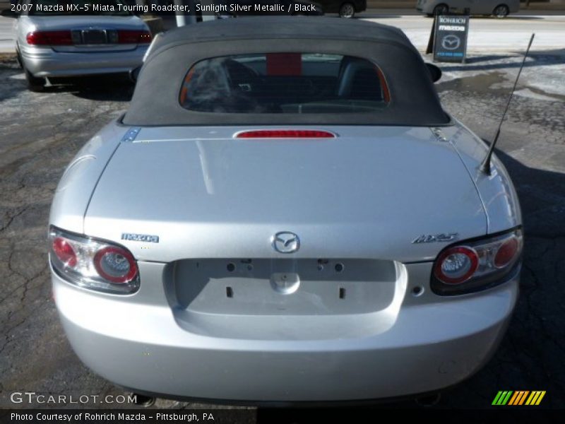 Sunlight Silver Metallic / Black 2007 Mazda MX-5 Miata Touring Roadster