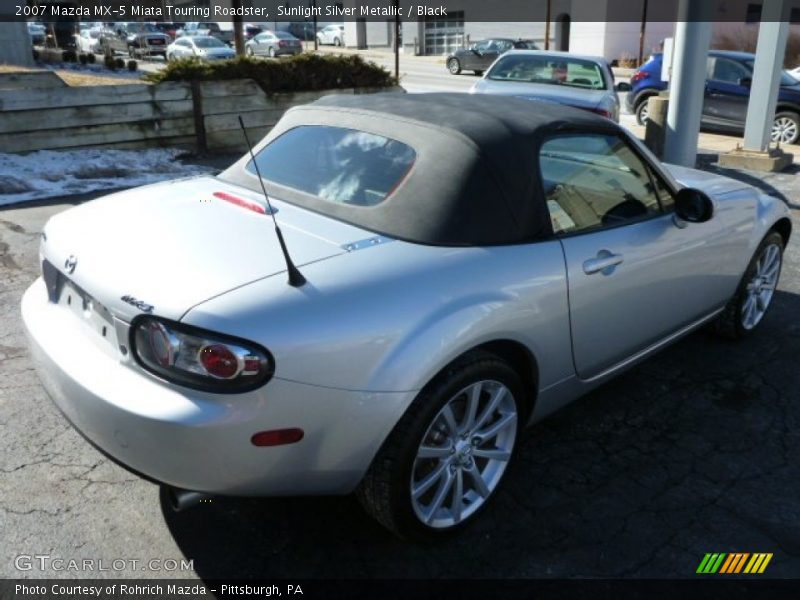 Sunlight Silver Metallic / Black 2007 Mazda MX-5 Miata Touring Roadster
