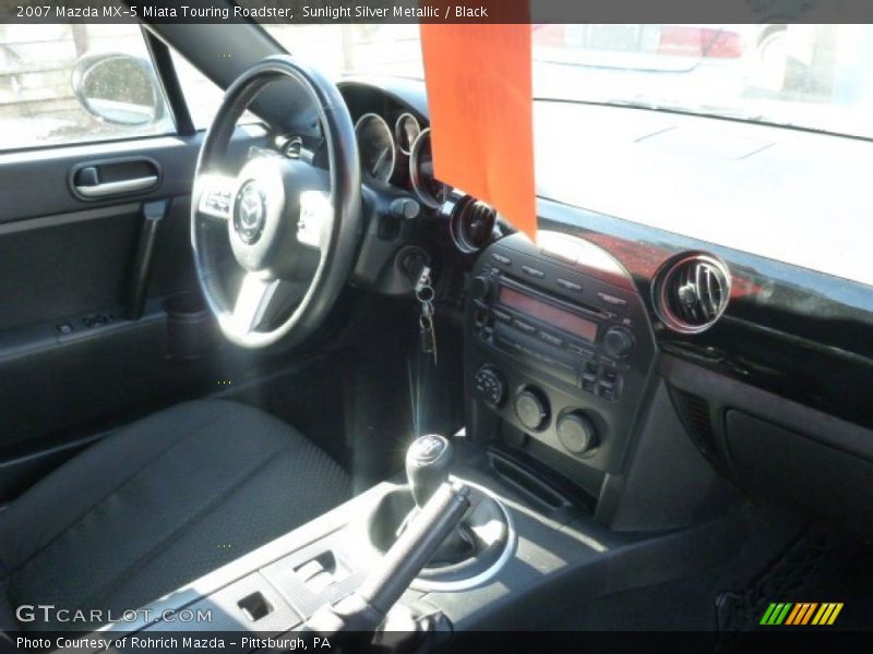 Sunlight Silver Metallic / Black 2007 Mazda MX-5 Miata Touring Roadster