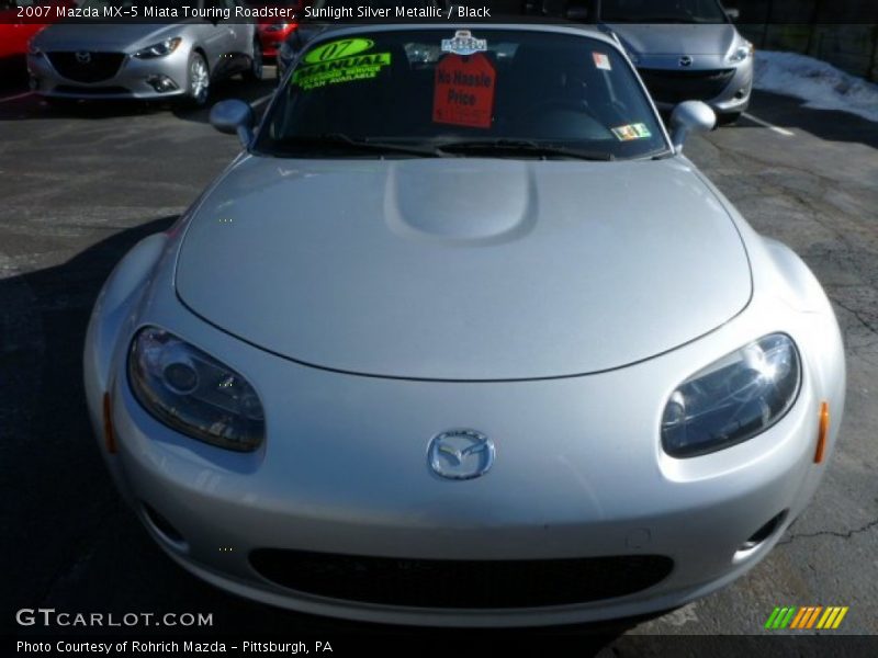 Sunlight Silver Metallic / Black 2007 Mazda MX-5 Miata Touring Roadster
