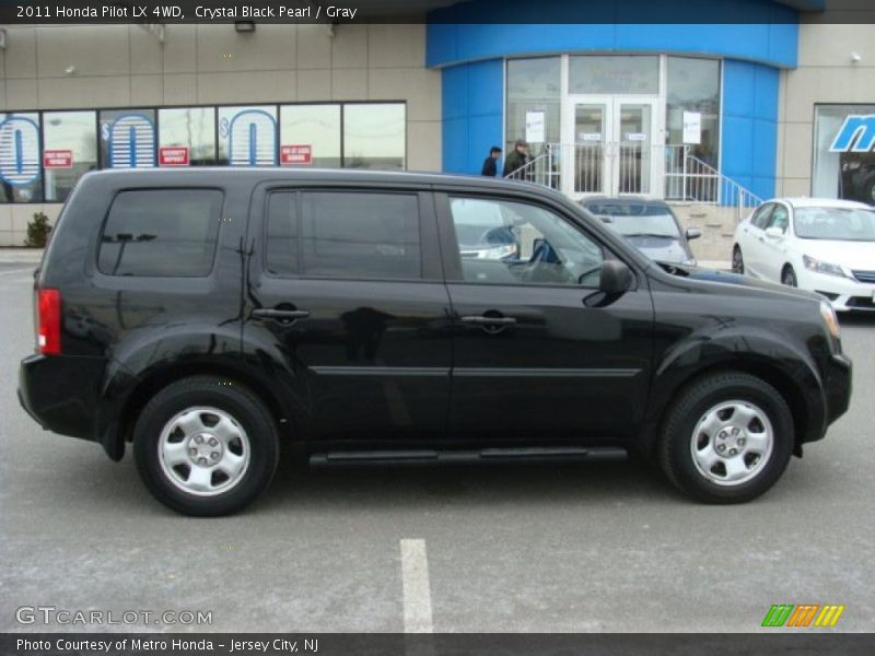 Crystal Black Pearl / Gray 2011 Honda Pilot LX 4WD