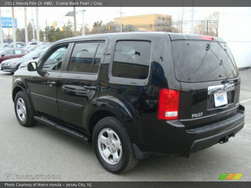 Crystal Black Pearl / Gray 2011 Honda Pilot LX 4WD