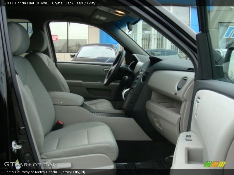 Crystal Black Pearl / Gray 2011 Honda Pilot LX 4WD