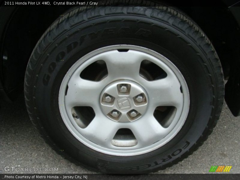 Crystal Black Pearl / Gray 2011 Honda Pilot LX 4WD