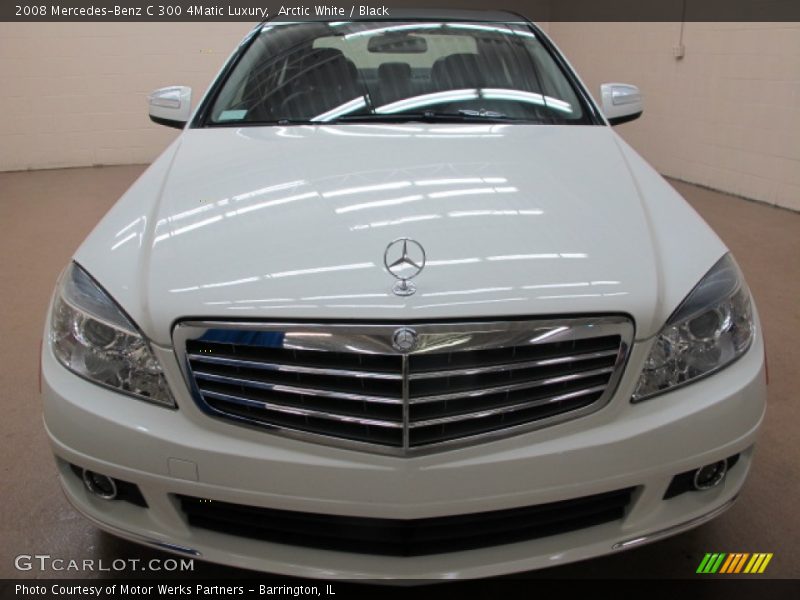 Arctic White / Black 2008 Mercedes-Benz C 300 4Matic Luxury