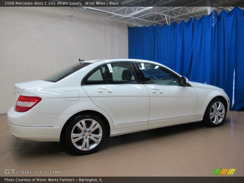 Arctic White / Black 2008 Mercedes-Benz C 300 4Matic Luxury