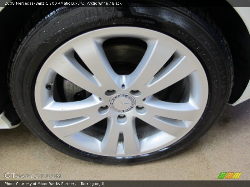 Arctic White / Black 2008 Mercedes-Benz C 300 4Matic Luxury