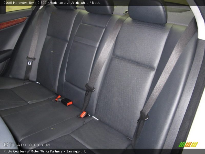 Arctic White / Black 2008 Mercedes-Benz C 300 4Matic Luxury