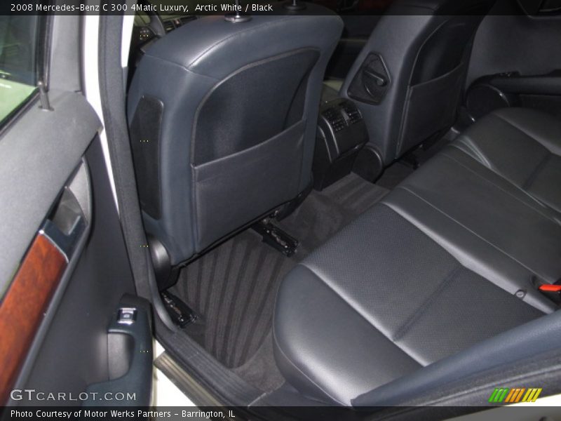 Arctic White / Black 2008 Mercedes-Benz C 300 4Matic Luxury