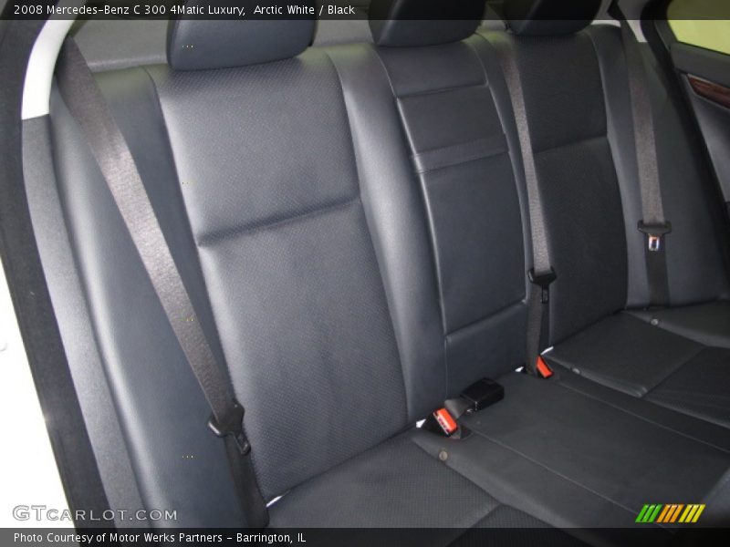 Arctic White / Black 2008 Mercedes-Benz C 300 4Matic Luxury