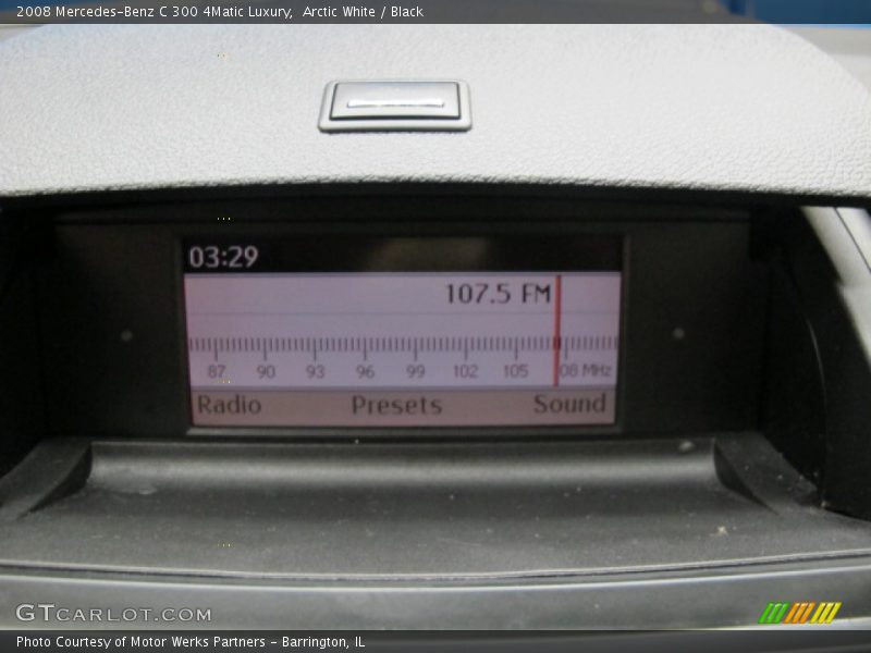 Arctic White / Black 2008 Mercedes-Benz C 300 4Matic Luxury