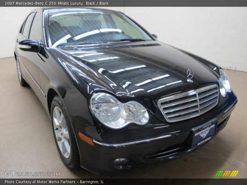 Black / Black 2007 Mercedes-Benz C 350 4Matic Luxury