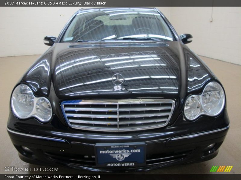 Black / Black 2007 Mercedes-Benz C 350 4Matic Luxury