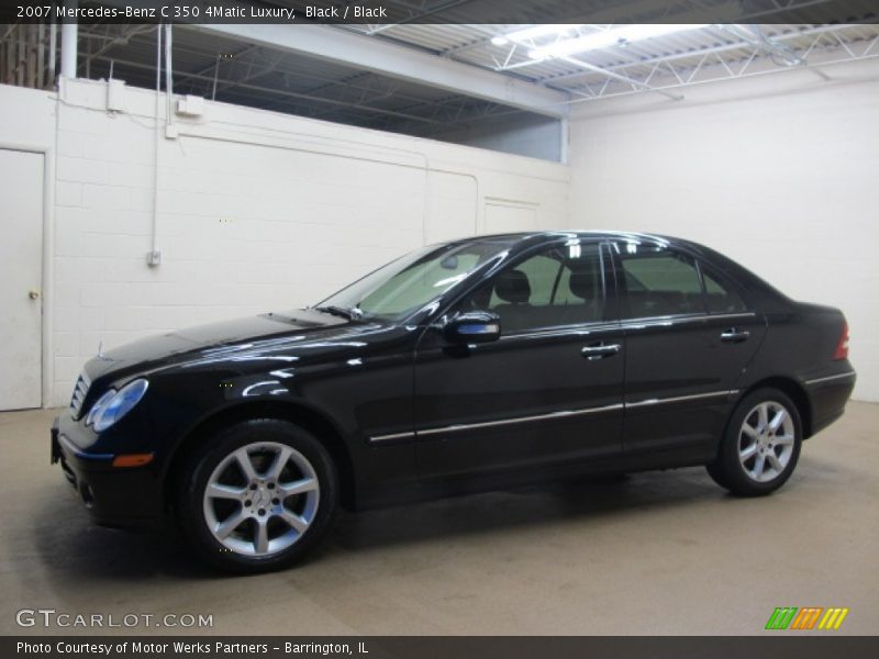 Black / Black 2007 Mercedes-Benz C 350 4Matic Luxury