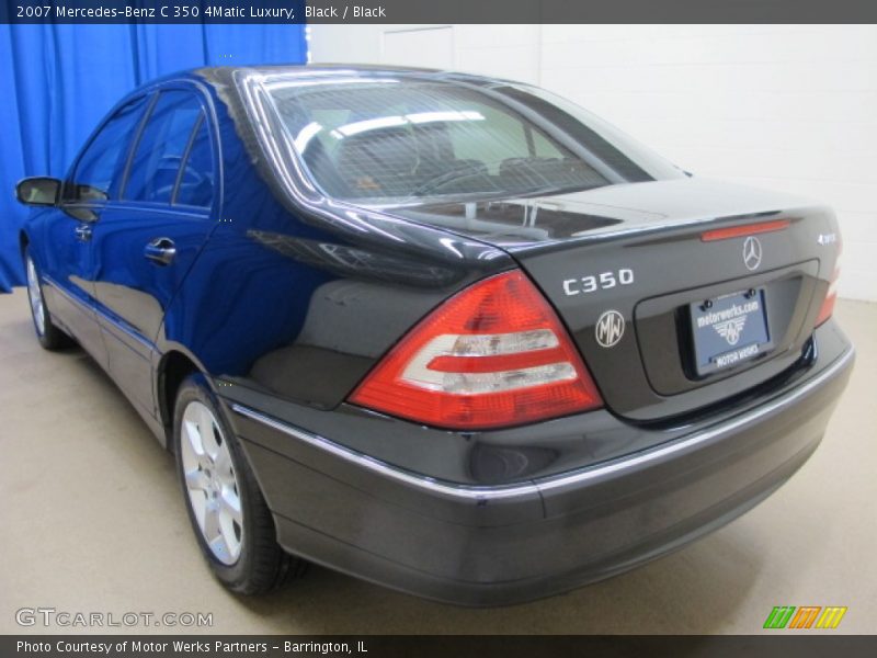 Black / Black 2007 Mercedes-Benz C 350 4Matic Luxury